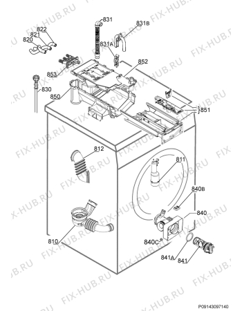 Взрыв-схема стиральной машины Electrolux EWW1607SWD - Схема узла Hydraulic System 272